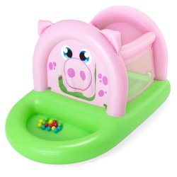 Bestway ''Oinkster'' Hoppeborg og boldebassin   "239 x 162 x 137 cm"