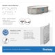 Bestway Power Steel Swim Vista II  pool m/sandfilter   "488 x 305 x 107 cm"