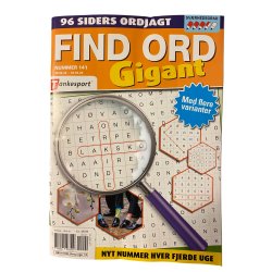 Find Ord Gigant  "Sværhedsgrad 3-4" Nr 141