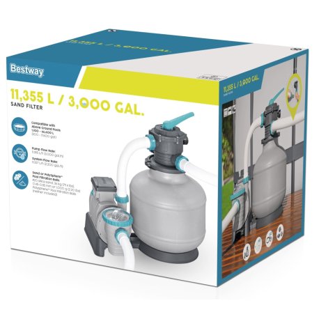 Bestway Flowclear Sandfilter Pumpe 11355L (2025 model)