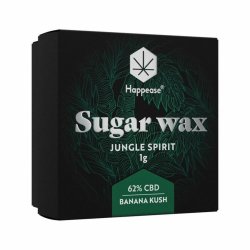 Happease - Extract Jungle Spirit Sugar Wax, 62% CBD  "1 gram"