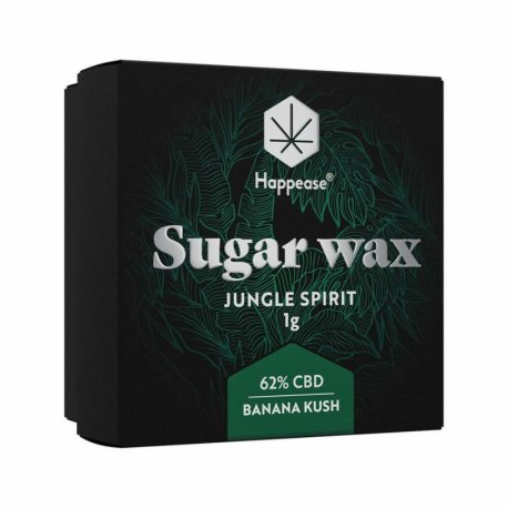 Happease - Extract Jungle Spirit Sugar Wax, 62% CBD  "1 gram"