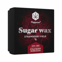 Happease Extract Strawberry Field Sugar Wax 62% CBD  "1 gram"