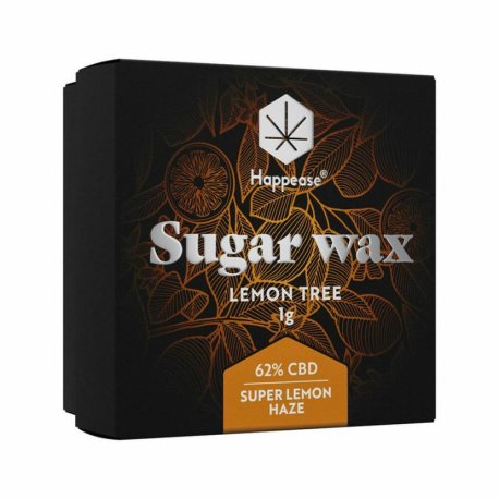Happease - Extract Lemon Tree Sugar Wax, 62% CBD  "1 gram"