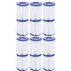 Bestway Filterpatron II 10,6x13,6 cm 12 stk. (Bestway varenr 58094)