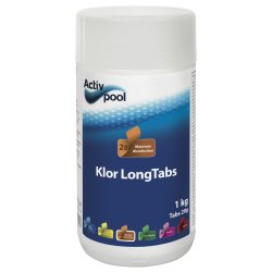 ActivPool Klor LongTabs 20g  Langsomklor Tabletter  1 Kg