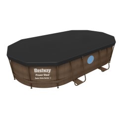 Bestway Overdækning oval  Power Steel Frame Pools   "427 x 250 cm"