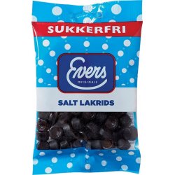Evers Salt Lakrids 80 gr Sukkerfri