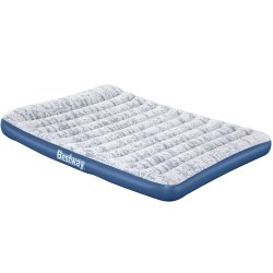 Bestway Fashion Flock Luftmadras med indbygget AC Pumpe   "203 x 152 x 30cm"