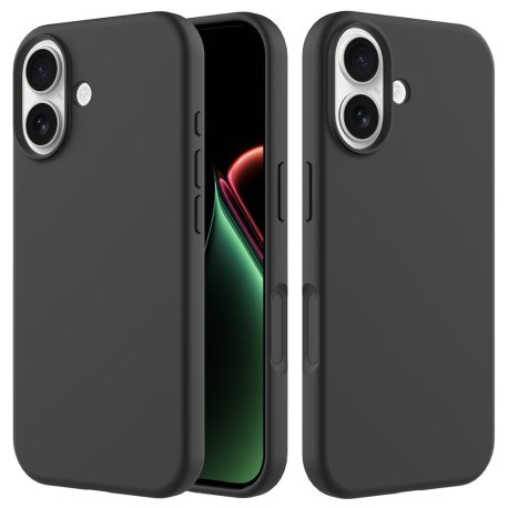 iPhone 17 - Silikone Slim Cover   "Mat sort"