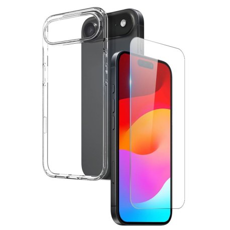 iPhone 17 Air - NORTHJO Gummi Cover - Inkl beskyttelsesglas