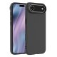 iPhone 17 Air - Fleksibelt Gummi Cover    "Mat sort"