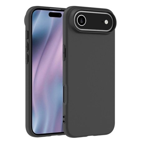 iPhone 17 Air - Fleksibelt Gummi Cover    "Mat sort"