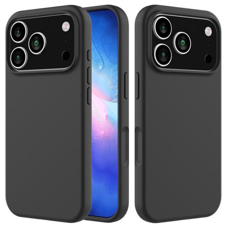 iPhone 17 Pro - Silikone Slim Cover   "Mat sort"