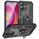 iPhone 16 - Shockproof Hybrid Cover Med Roterbar Kickstand   "Sort"