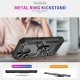 iPhone 16 - Shockproof Hybrid Cover Med Roterbar Kickstand   "Sort"