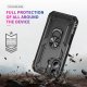 iPhone 16 - Shockproof Hybrid Cover Med Roterbar Kickstand   "Sort"