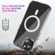 iPhone 15 - Ultraklar Magnetisk Hybrid Cover - Magsafe kompatibel