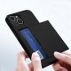 iPhone 15 - SLIDE Hybrid Cover Med Kortholder   "Sort"