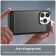 iPhone 16 Pro - Gummi Cover - Børstet Design   "Sort"