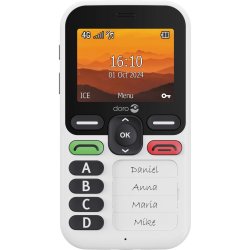 Doro Leva X10 Mobiltelefon - 4G, 128MB, USB-C - Hvid