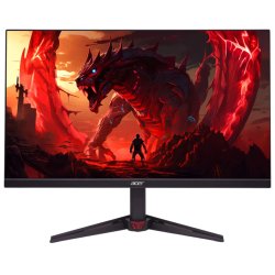 Acer Nitro VG240YX1 Gaming Skærm - 23,8" Sort/Rød
