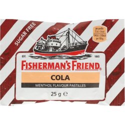 Fishermans Friend COLA Sukkerfri Halstabletter 25 gr