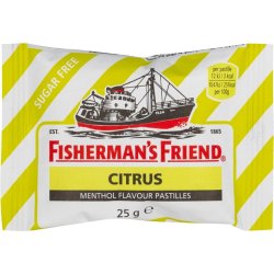 Fishermans Friend CITRUS Sukkerfri Halstabletter 25 gr