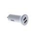 Sinox  12V dobbelt USB A Biloplader  "Hvid"