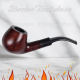Pibe "Mr.Pipe"  Jujube-træ, Matbrun. 9 mm