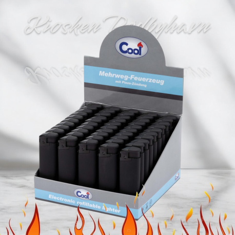 COOL Piezo Lighter Sort Gummi