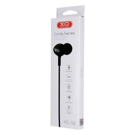 XO S6 In-ear Høretelefoner (3,5mm) Sort