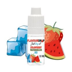 FLAVOURDROP  Jordbær og Vandmelon Ice  10 ml