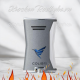 COLIBRI Slim Lighter, Antracit/krom  Med Niveauindikator