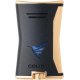 COLIBRI Slim Lighter, Sort/Guld  Med Niveauindikator