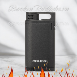 COLIBRI Belmont II sort/sort Laser Jet Lighter