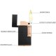 COLIBRI Lighter Julius II   Sort/Roseguld