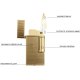 COLIBRI Lighter Julius II   Gold
