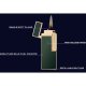 COLIBRI  Lighter Continental   Sort / Krom