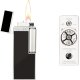COLIBRI  Lighter Continental   Sort / Krom