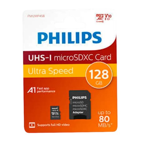 Philips Micro SDXC kort. 128 gb