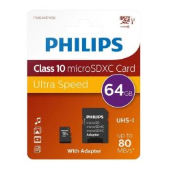 Philips Micro SDXC kort. 64 gb