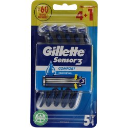Gillette 3 Sensor Engangs 5 stk