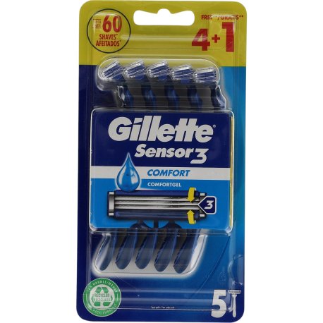 Gillette 3 Sensor Engangs 5 stk
