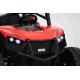 Beach Buggy XL Elbil m/4x24V Motorer + Gummihjul + fjernb  "Sort/Rød"
