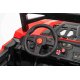 Beach Buggy XL Elbil m/4x24V Motorer + Gummihjul + fjernb  "Sort/Rød"