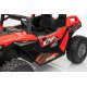 Beach Buggy XL Elbil m/4x24V Motorer + Gummihjul + fjernb  "Sort/Rød"