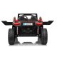 Beach Buggy XL Elbil m/4x24V Motorer + Gummihjul + fjernb  "Sort/Rød"