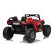 Beach Buggy XL Elbil m/4x24V Motorer + Gummihjul + fjernb  "Sort/Rød"
