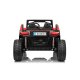 Beach Buggy XL Elbil m/4x24V Motorer + Gummihjul + fjernb  "Sort/Rød"